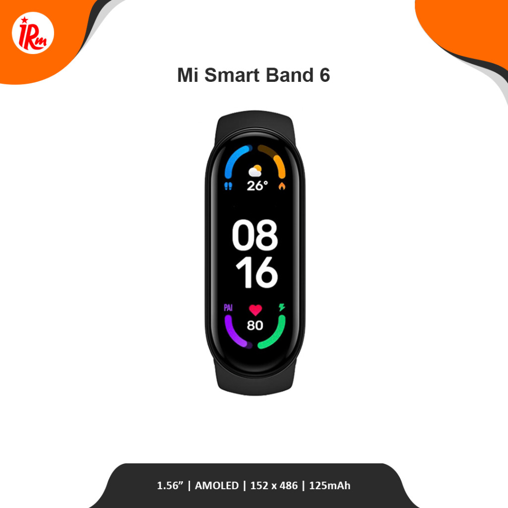 SMARTWATCH XIAOMI - MI SMART BAND 6 (Black)