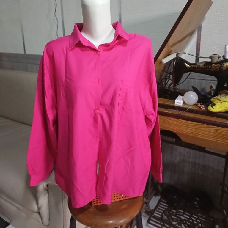 preloved kemeja pink