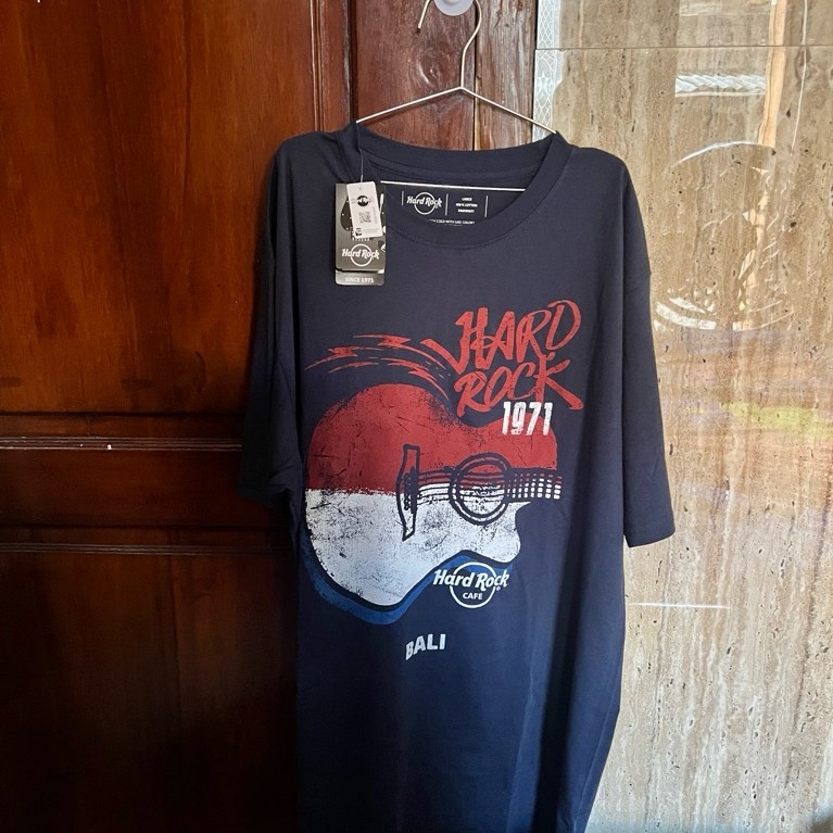 Hardrock cafe bali navy kaos hardrock cafe new original