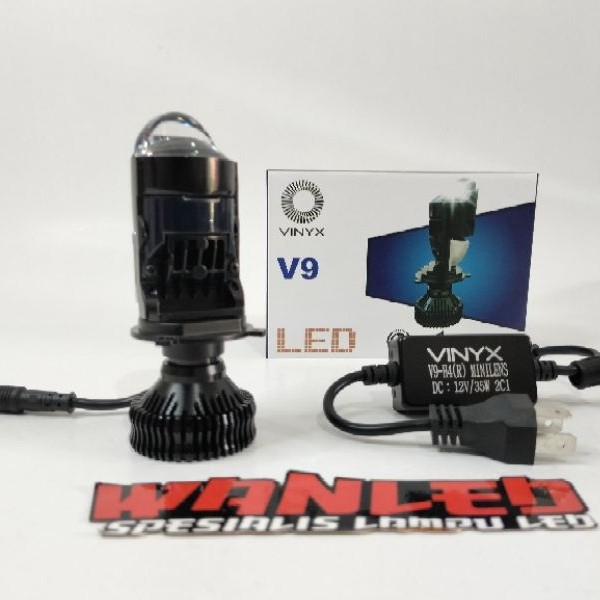 New V9 Vinyx Lampu Lampu LED VINYX V9 H4 MINI PROJECTOR LENS Lampu motor Lampu mobil