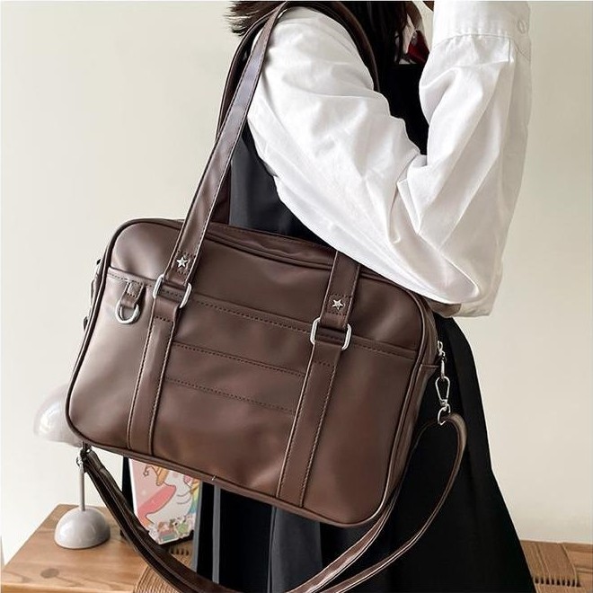 Hayden Alva Bag Tote Bag Polos Gaya Kekinian Tas Tote Nilon Anti Air Fashionable Wanita Pria Unisex