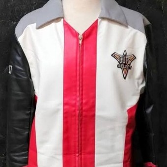 Ultraman Triger Kulit Jaket Kulit Sintetis Anti Air dengan Karakter Pahlawan Super - Jaket Pria Wani