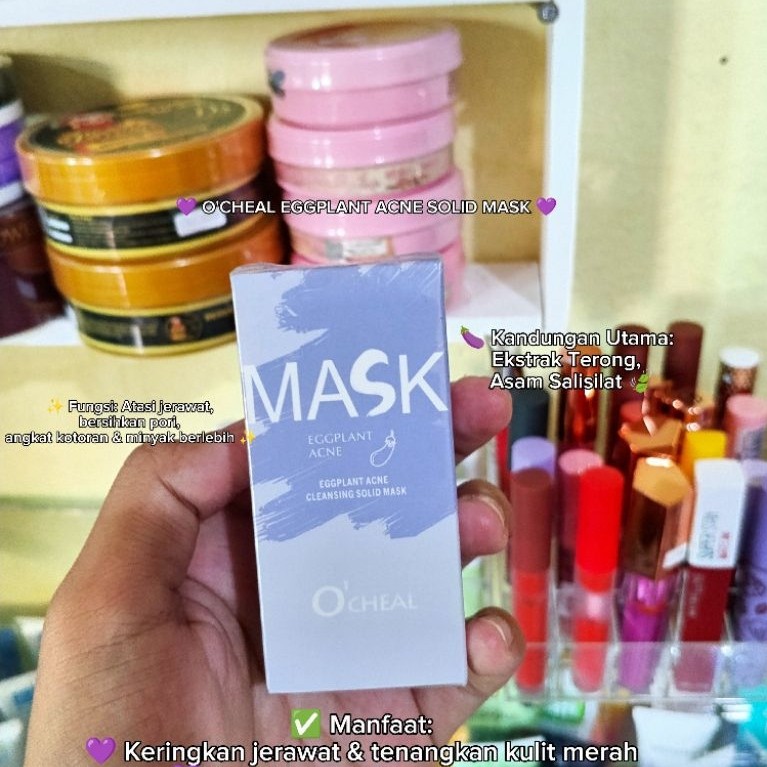 O'CHEAL EGGPLANT ACNE SOLID MASK