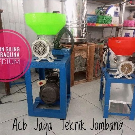 Mesin Giling Kacang / Giling Daging Serbaguna Jumbo (Giling 22) - giling diesel, plus filter 6&8mm