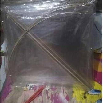 Layangan Siluman / Layangan Plastik Bening Uk 58 ( Isi 50 Pcs )