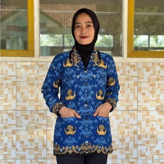 baju atasan korpri wanita bahan c40s