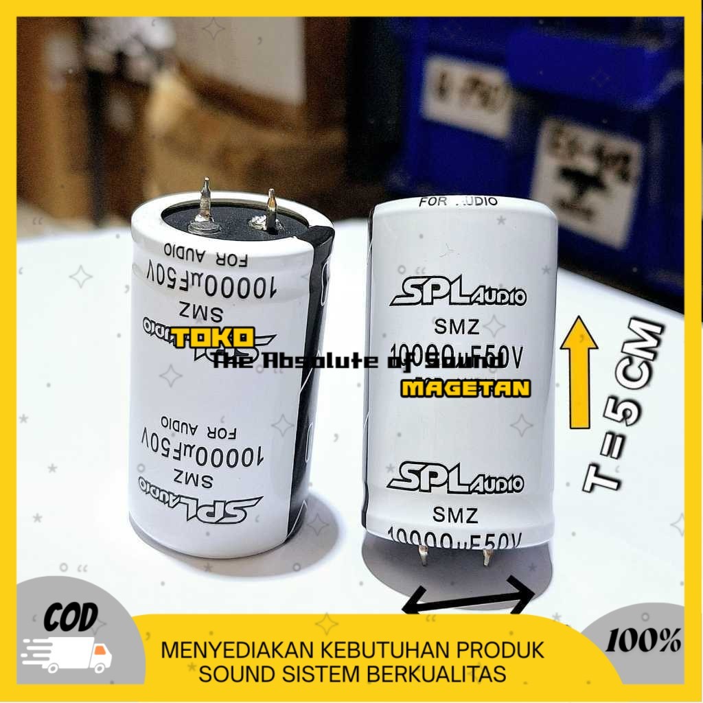 ELCO SPL AUDIO 10.000uf - 50V ORIGINAL SPL AUDIO HARGA PER PCS