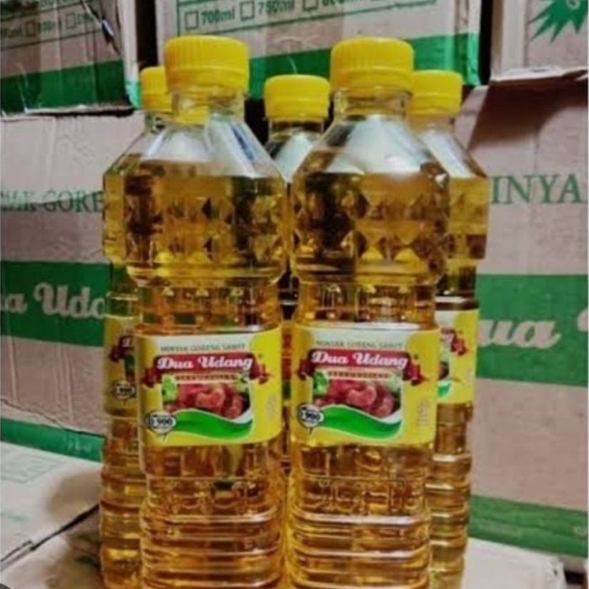 Minyak Goreng Dua Udang 700ml - 1 Karton (12 Botol) untuk Penggunaan Sehari-hari