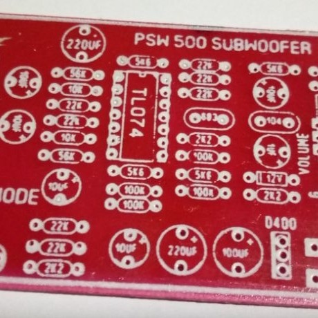Pcb filter subwoofer Low mode.