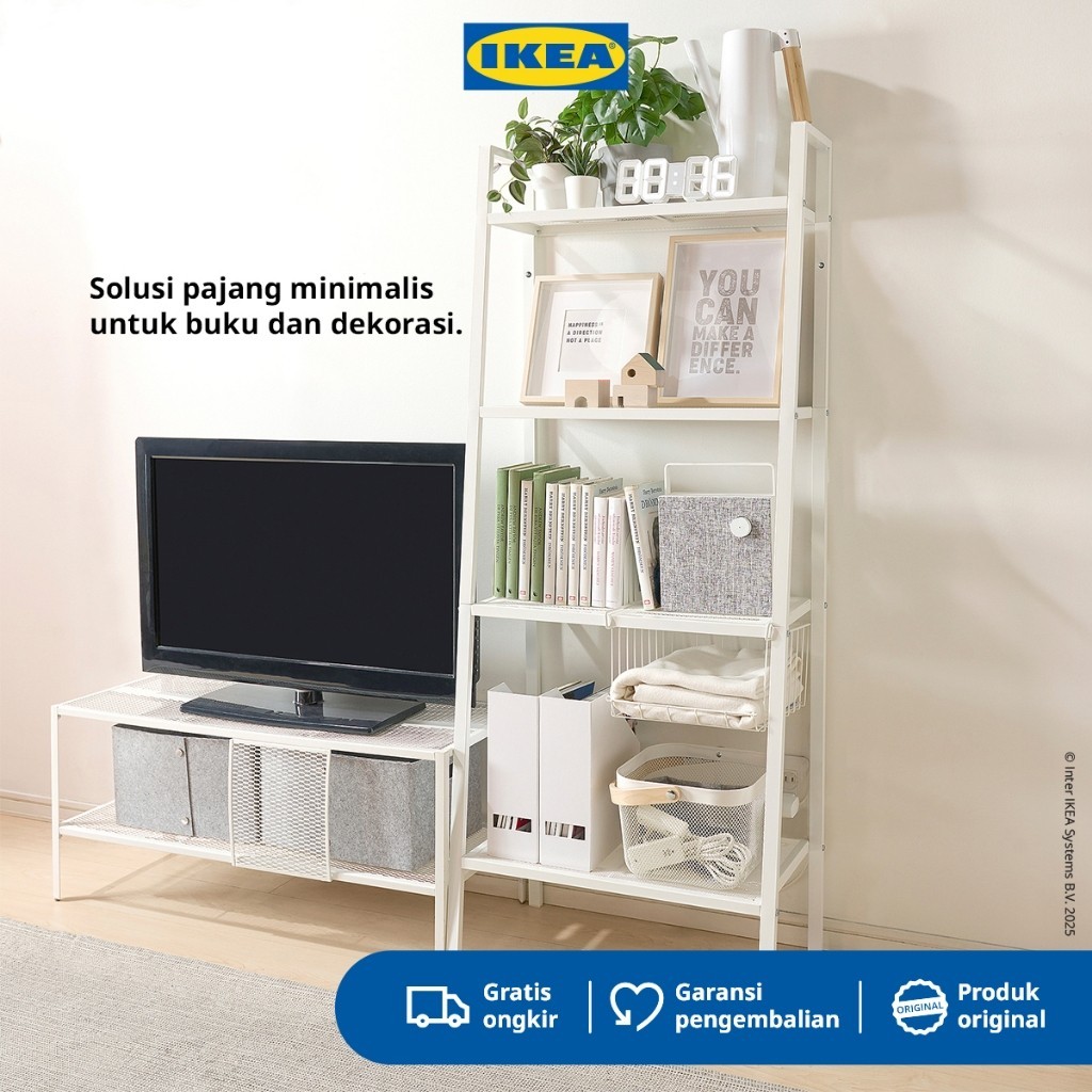 IKEA LERBERG Rak Serbaguna Minimalis Bahan Baja - Putih