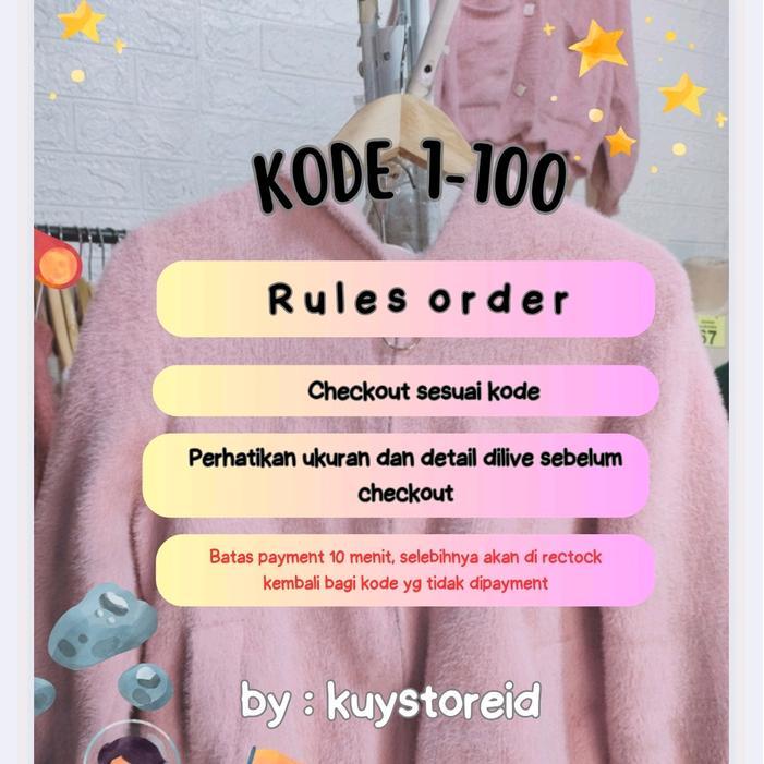 FUZZY RAJUT BULU (CARDIGAN, SWEATER,CROP,OUTER BULU) - 1