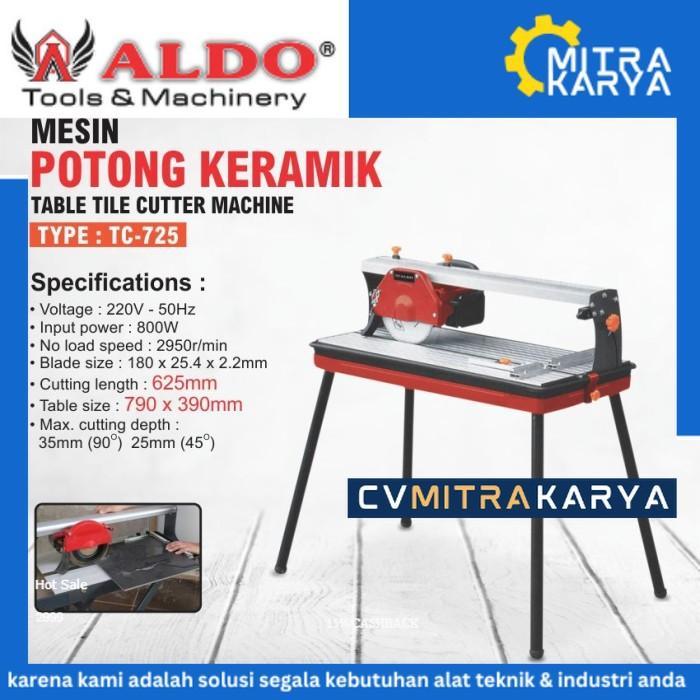 MESIN TABLE TILE CUTTER WITH STAND TC725  MESIN POTONG KERAMIK ALDO