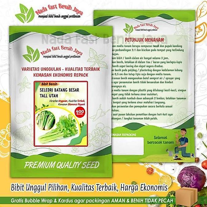 400 Biji Benih Seledri Batang Besar Celery Tall Utah - Bibit Seledri Batang Besar