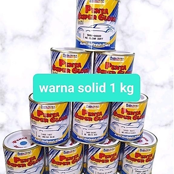 Cat Duco Penta Nc Solid Putih/Hitam/Clear/Doff/Merah/Silver/Dll- 1 Kg #Gratisongkir