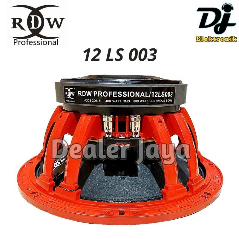 Speaker Komponen RDW 12 LS 003 / 12 LS003 / 12LS003 - 12 inch