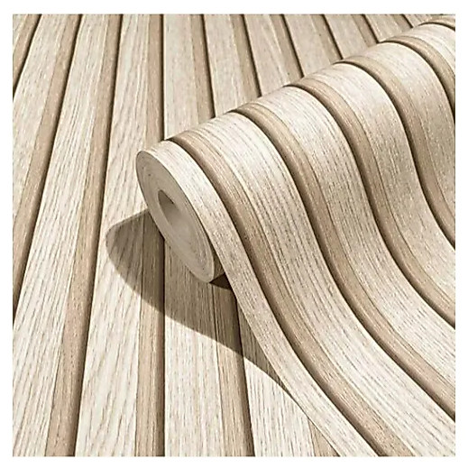 Wallpaper Dinding Panel Kayu PVC Stiker - Wallstiker Dinding Kamar Tidur