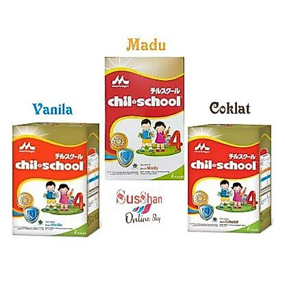 Susu Morinaga Chil School Vanilla Madu Coklat strawberry 400 gram dan 800 gram