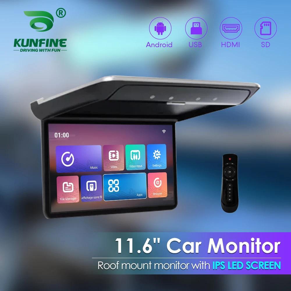 Monitor TV Atap Mobil 116 Inci, Layar Lipat 1080P Video HD, Layar Sentuh IPS, Tombol Sentuh, Lampu A