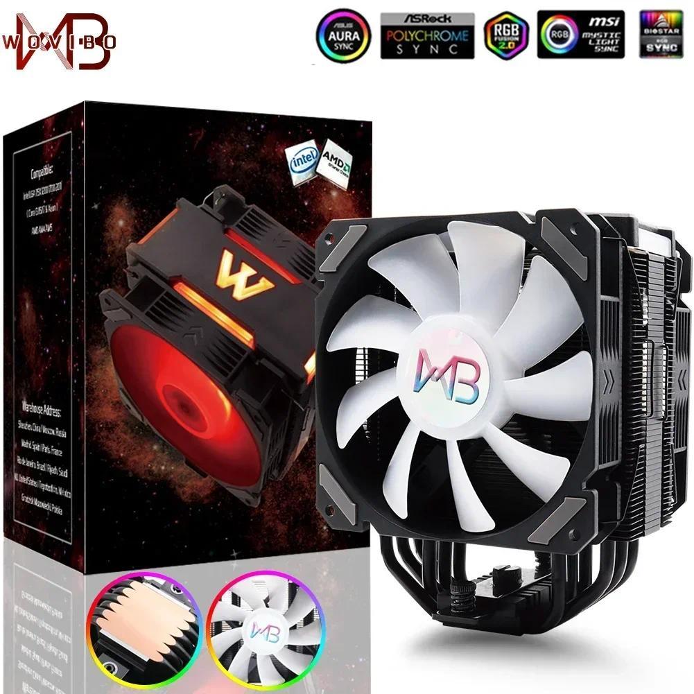 Cooling CPU Cooler Fan Ventilador 120mm 4PIN For LGA 1150 1151 1155 1200 1700 2011 V3 X79 X99 AMD AM