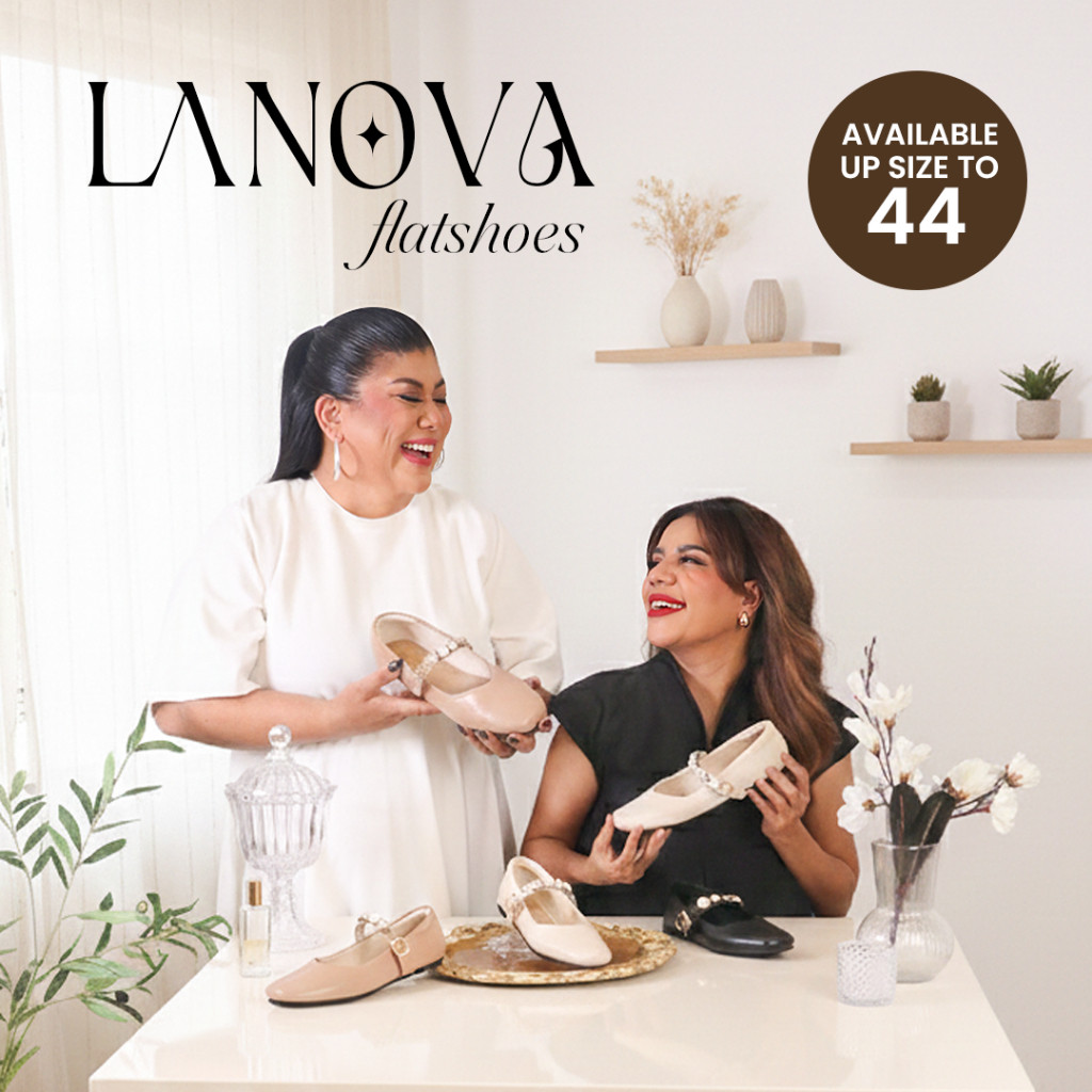 Alova Lanova (Kaki Lebar Friendly sz 36-44) Maryjane Flat Shoes Sepatu ballet Mary jane Teplek Vivai