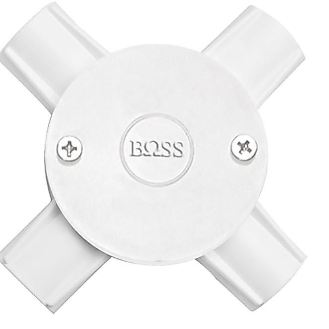 Tdus T dus Putih 20 MM Cabang 4 untuk pipa legrand dan boss clipsal