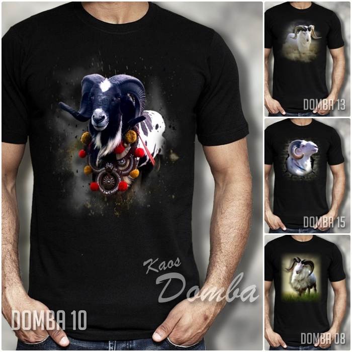 Kaos DOMBA Baju Kaos Gambar DOMBA GARUT Petarung Tshirt Domba Aduan Distro Kaos Domba Dewasa dan Ana
