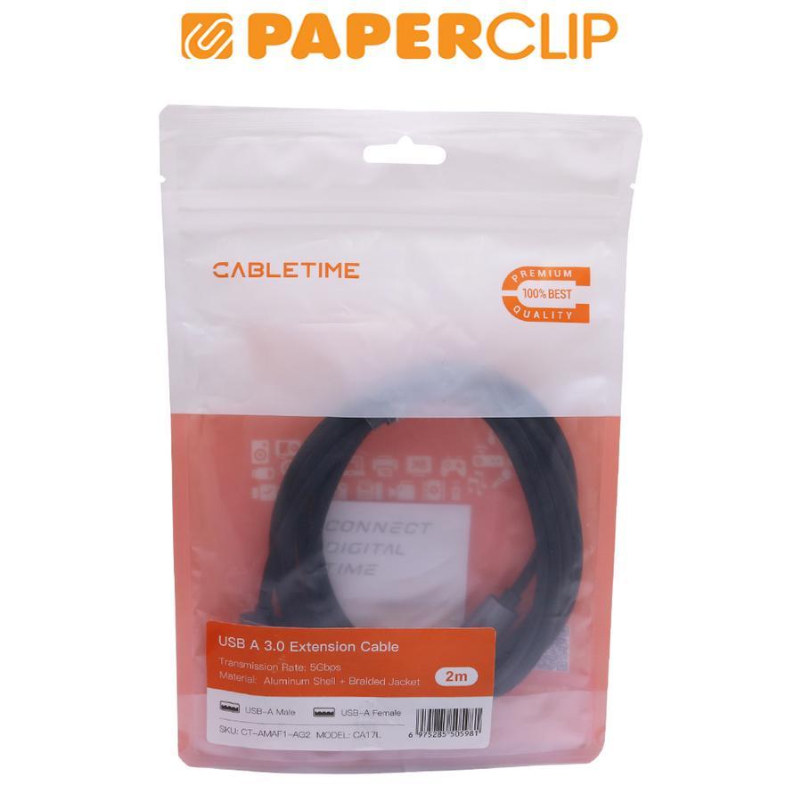 KABEL / CABLE EXTENSION CABLETIME USB-A 2M CA17L