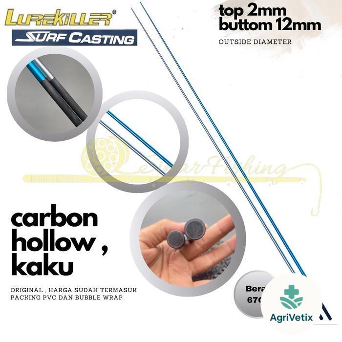 Ujung Joran Sambung 3 Lurekiller Surf Casting 420 CW 400gr Kaku - Biru, Surf casting