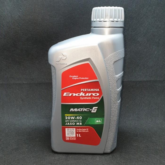 PROMO  Oli Enduro Matic G 20W-40 API SL JAZO MB 1Liter Asli Pertamina