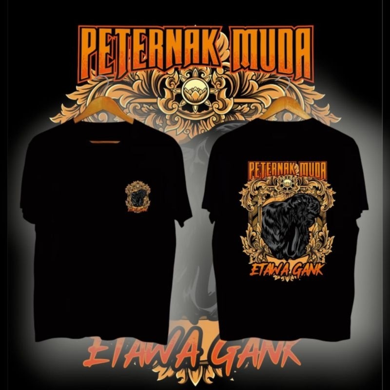 kaos peternak muda desain kambing etawa kaos peternak kambing kaos etawa