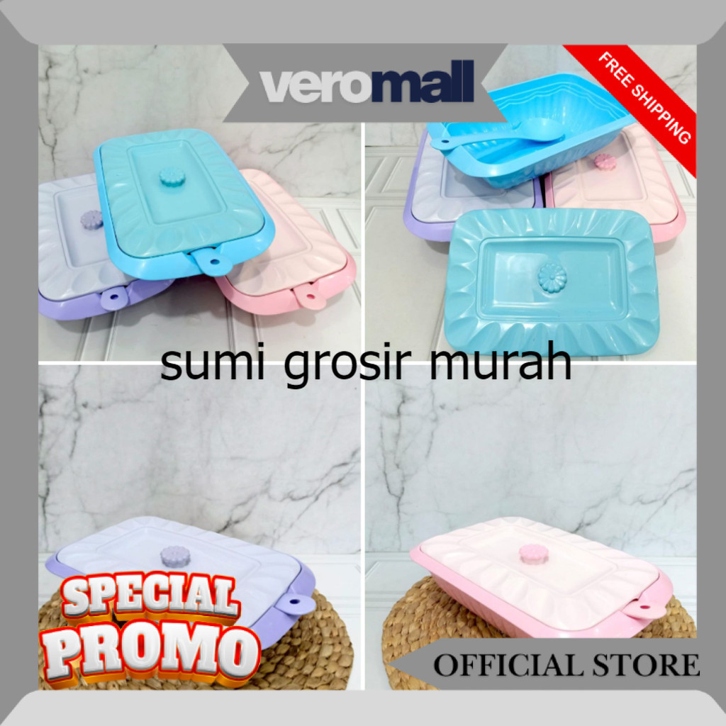 [3 & 6 pcs] BASI VIOLETTA SEGI PANJANG / BASI PRASMANAN SEGI PANJANG/ BASI PRASMANAN PLASTIK SG