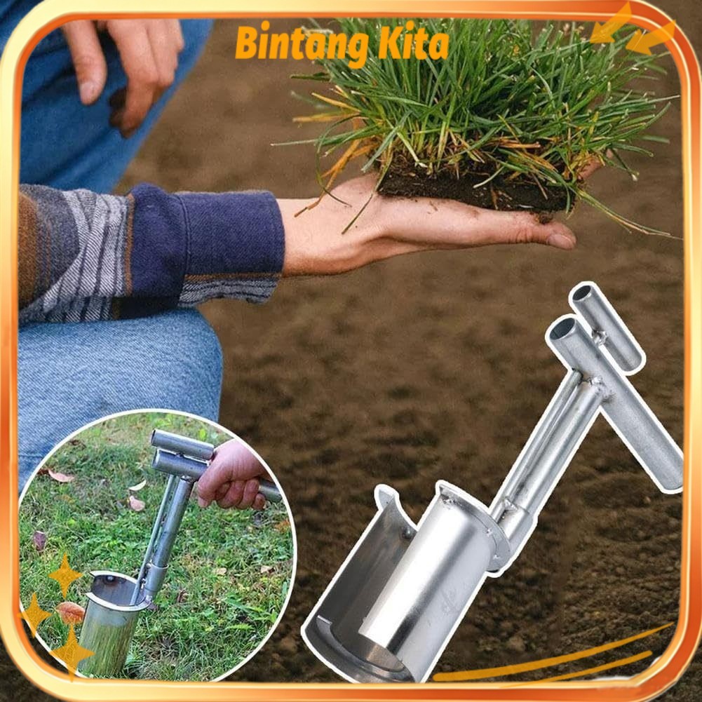 Alat Pertanian Transplanter Penanam Bibit Jagung & Buah Alat Kebun Manual untuk Tanam Cepat