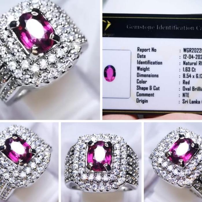 Natural rhodolit garnet srilangka memo