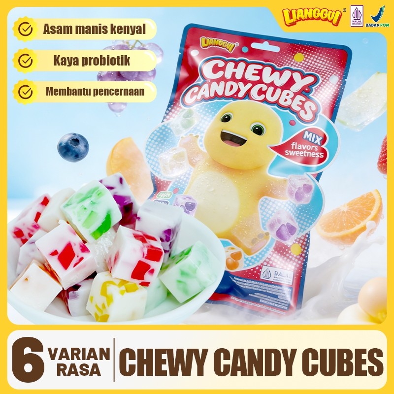 LIANGGUI - Permen Lunak Probiotik Halal - Jeli Kenyal Camilan Snack Anak Cocok untuk Jamuan & Pesta