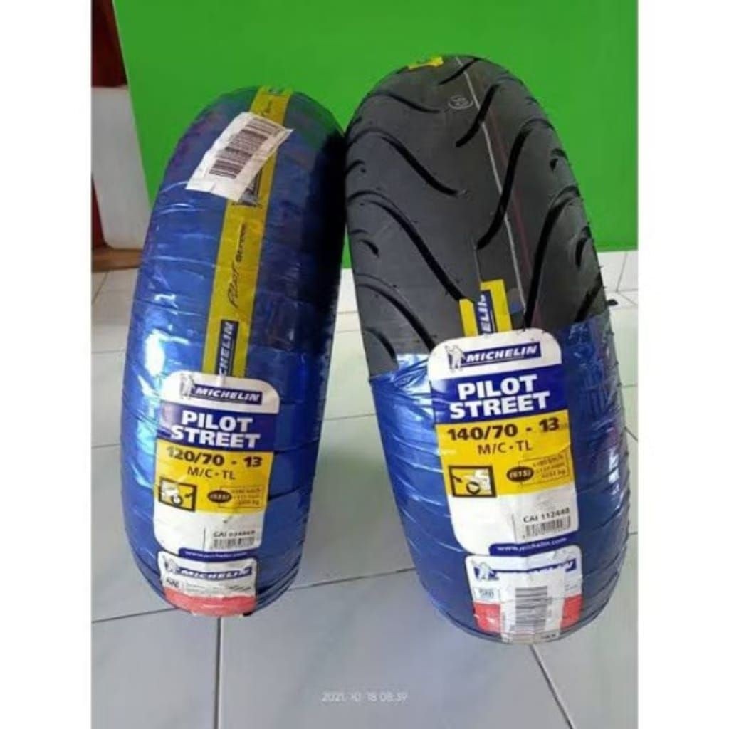 PROMO Sepasang ban nmax ukuran 140/70-120/70- ring13 tubless merk Michelin