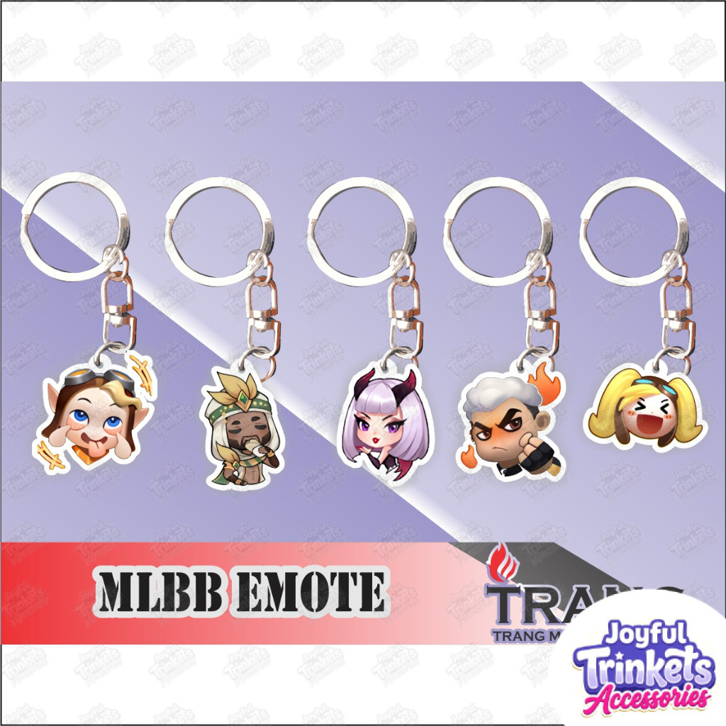 Gantungan Kunci Akrilik Mobile Legends Battle Emote / Keychain Acrylic MobileLegendsBattleEmote