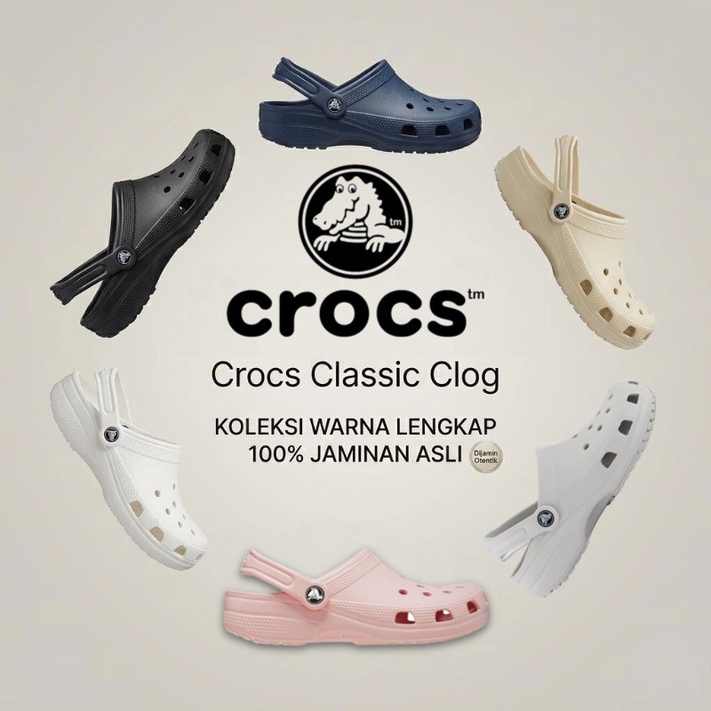 [COD] 100% ORIGINAL CROCS UNISEX CLASSIC CLOG / Sandal Crocs Classic Clog / Sandal crocs wanita