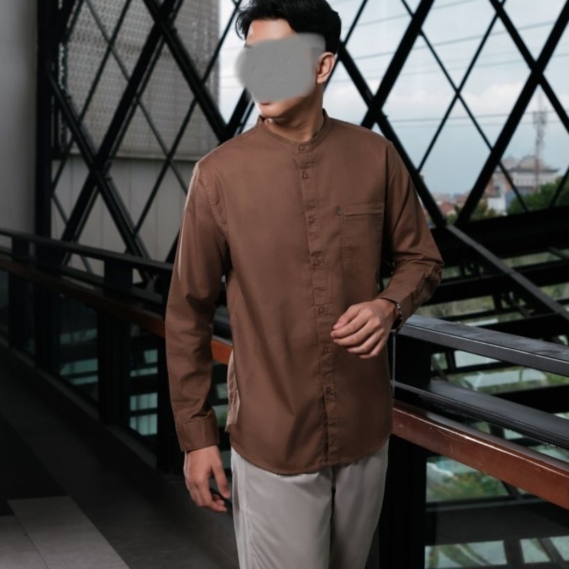 Kemko As Safwa Lengan Panjang Series FARAZ / Kemeja Koko Lengan Panjang Premium