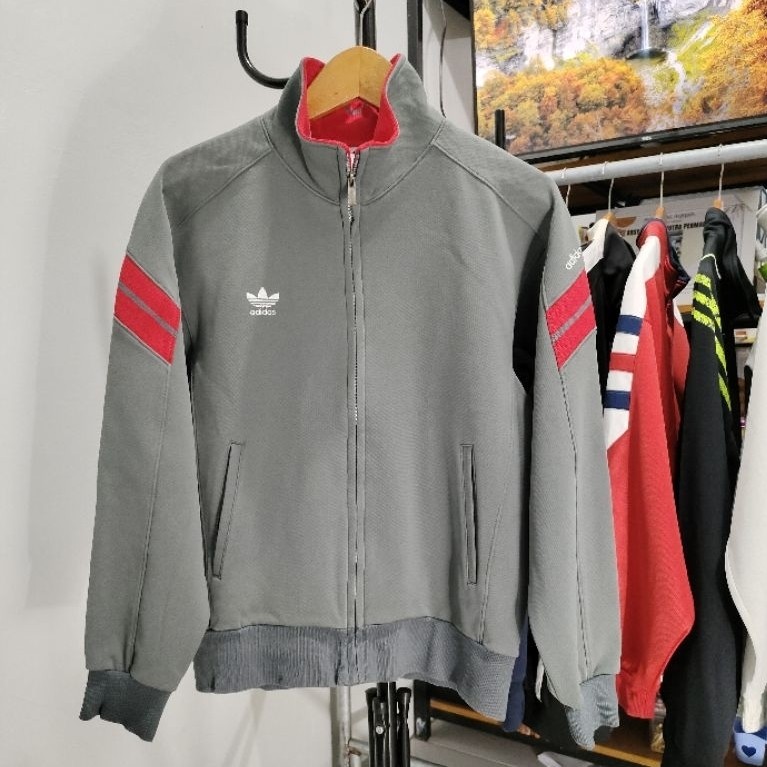 Jacket Tracktop Adidas Trefoil Vintage 90's by Descente Grey Original
