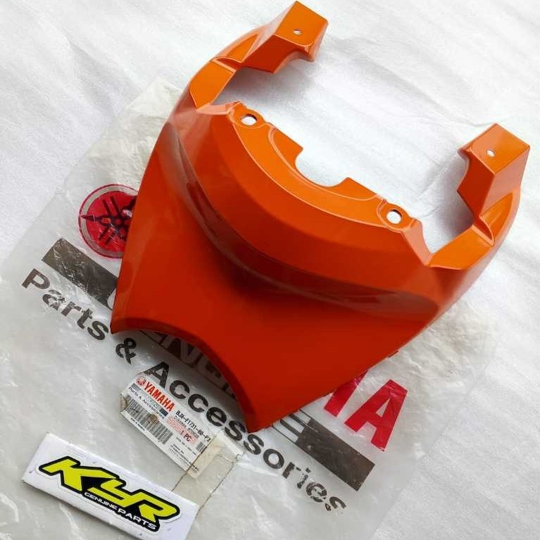COVER TAIL PET BODY SAMBUNGAN BELAKANG FINO FI 125 WARNA ORANGE ASLI ORIGINAL YAMAHA BJ8-F1731-00-P3