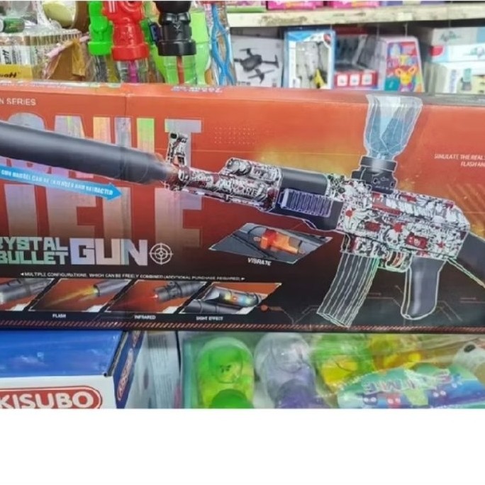 Mainan Tembakan Elektrik Water Gel Crystal Bullet Gun