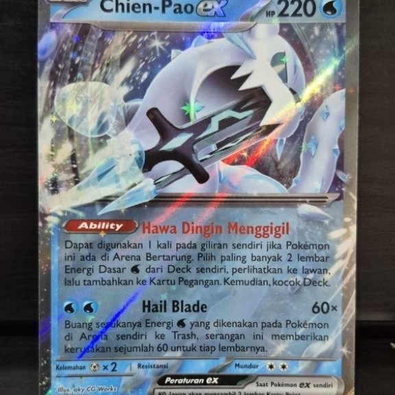 kartu pokemon Chien - Pao Ex