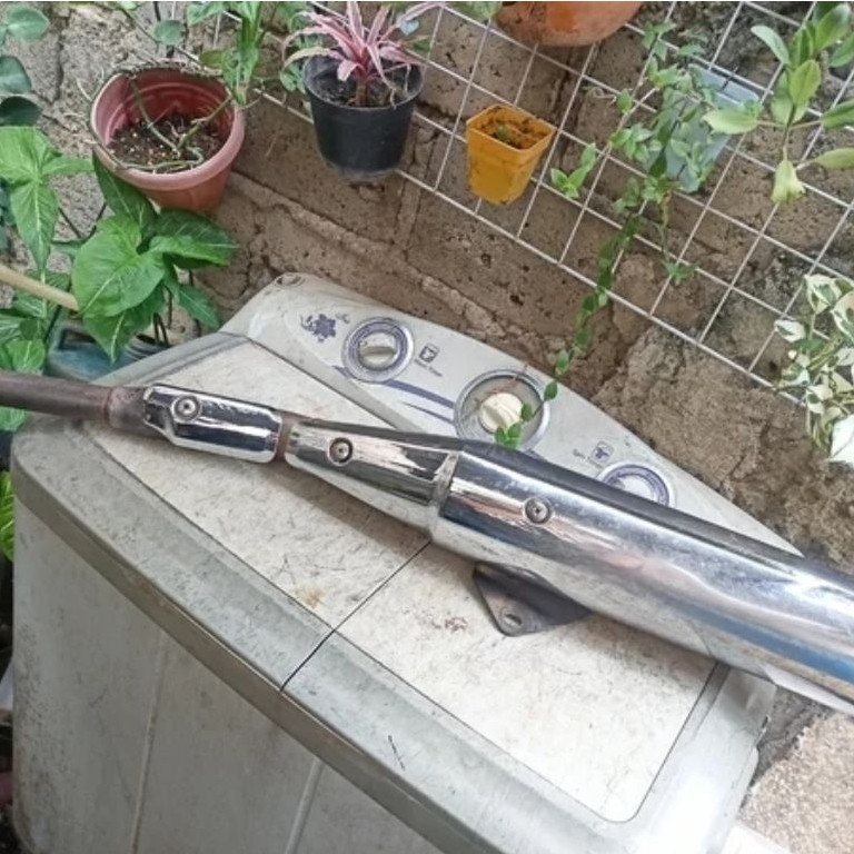 Knalpot mega pro megapro New primus original ori copotan standar bisa cb gl fullsystem fullset tingg