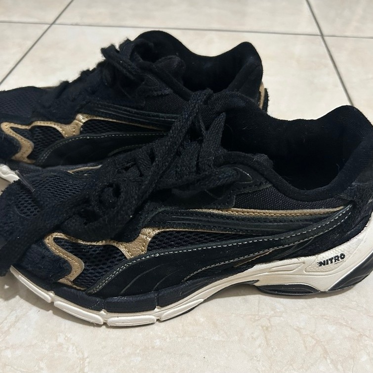 Sepatu Puma Teveris Nitro Hitam Suede UK 3