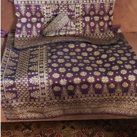kain songket  Palembang tenun asli