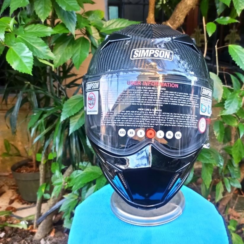 Helm Fullface Modular Simpson Darksome Mod Bandit Original Carbon (M)