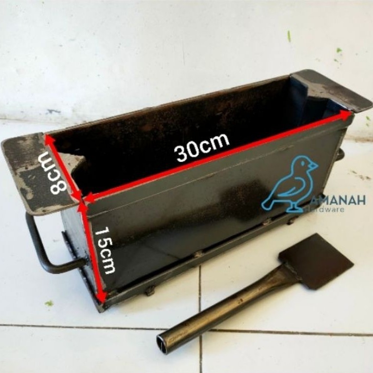 cetakan batako bahan 3mm super tebal  tipe engsel