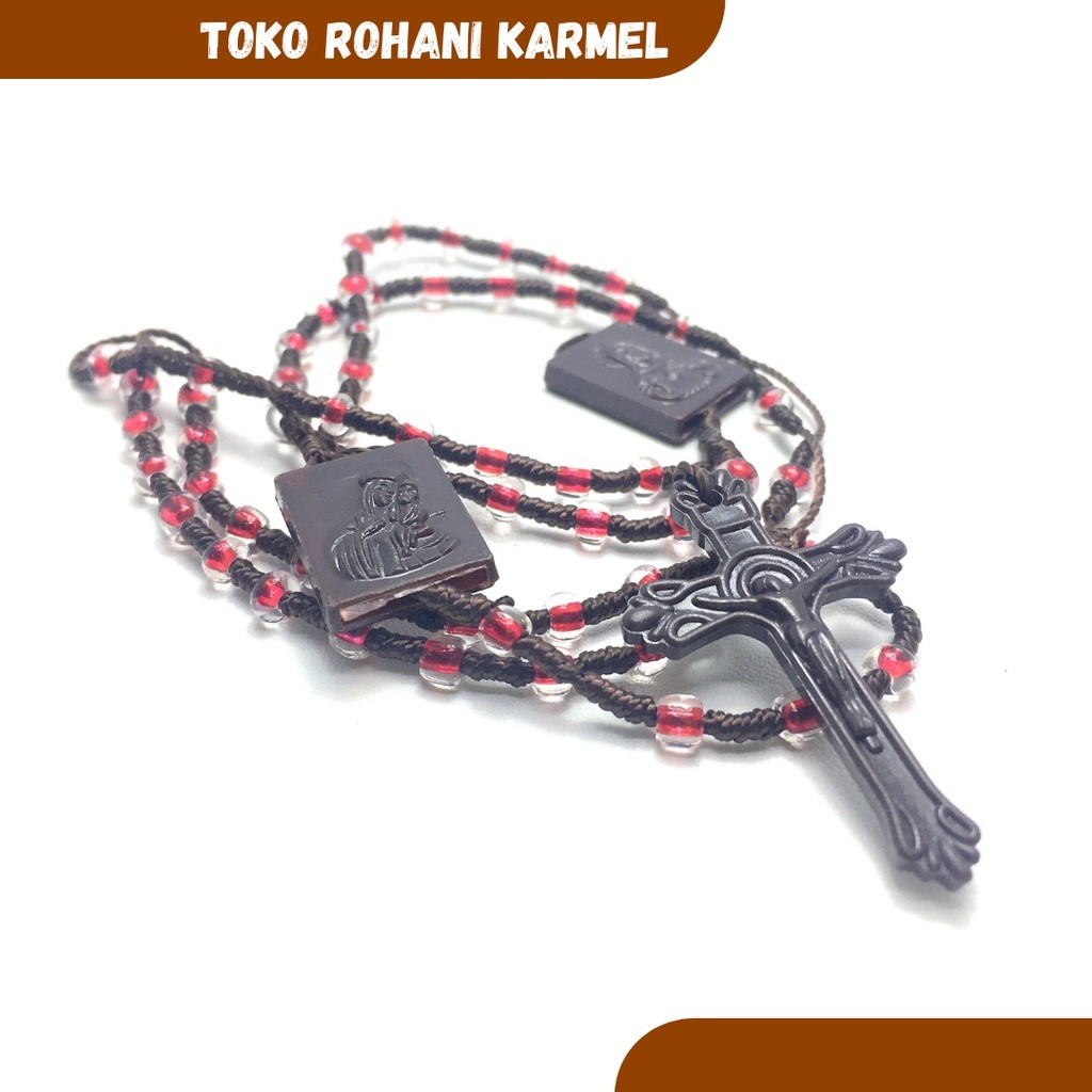 ROSARIO KALUNG SKAPULIR / KALUNG ROSARIO MOTE SKAPULIR / SKAPULIR KARMEL /ROSARIO KATOLIK