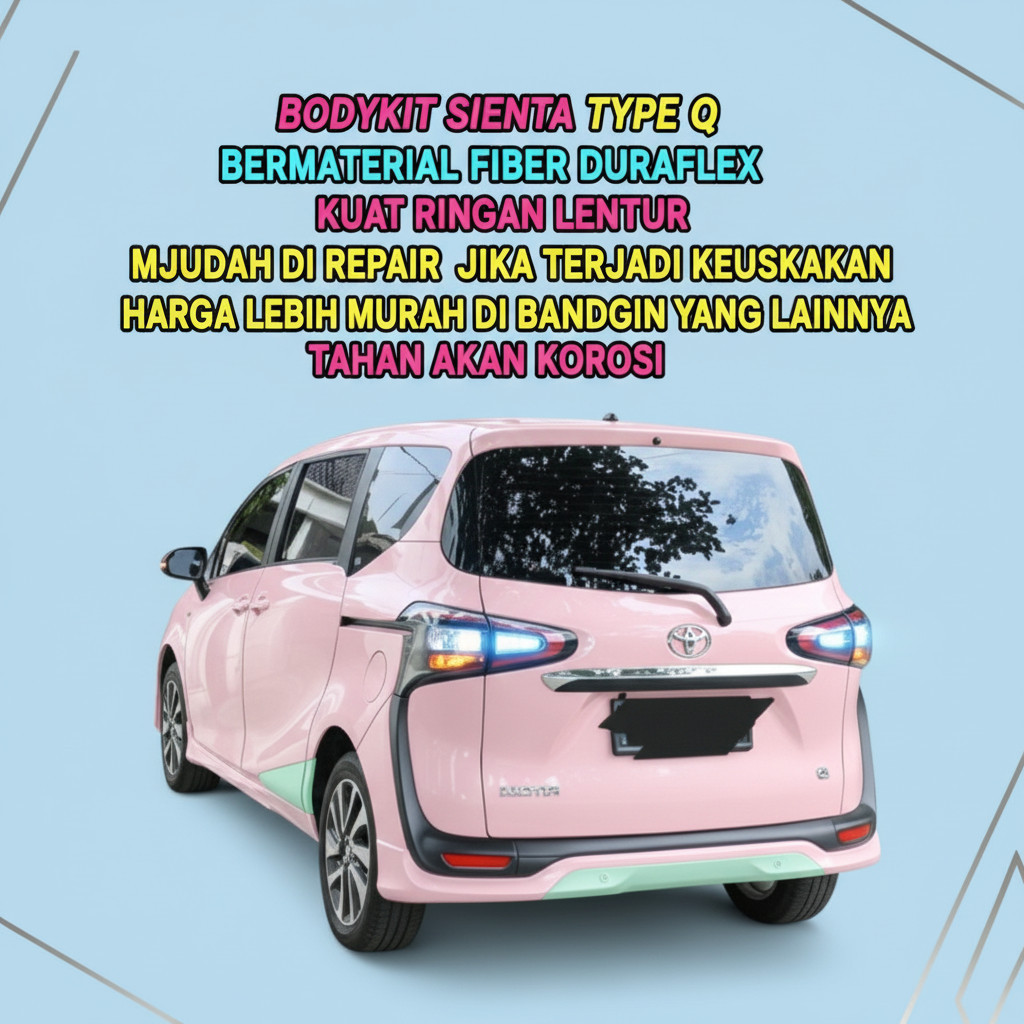 PROMO bodykit sienta type Q bodikit sienta bodykit toyota sienta Q bodikit