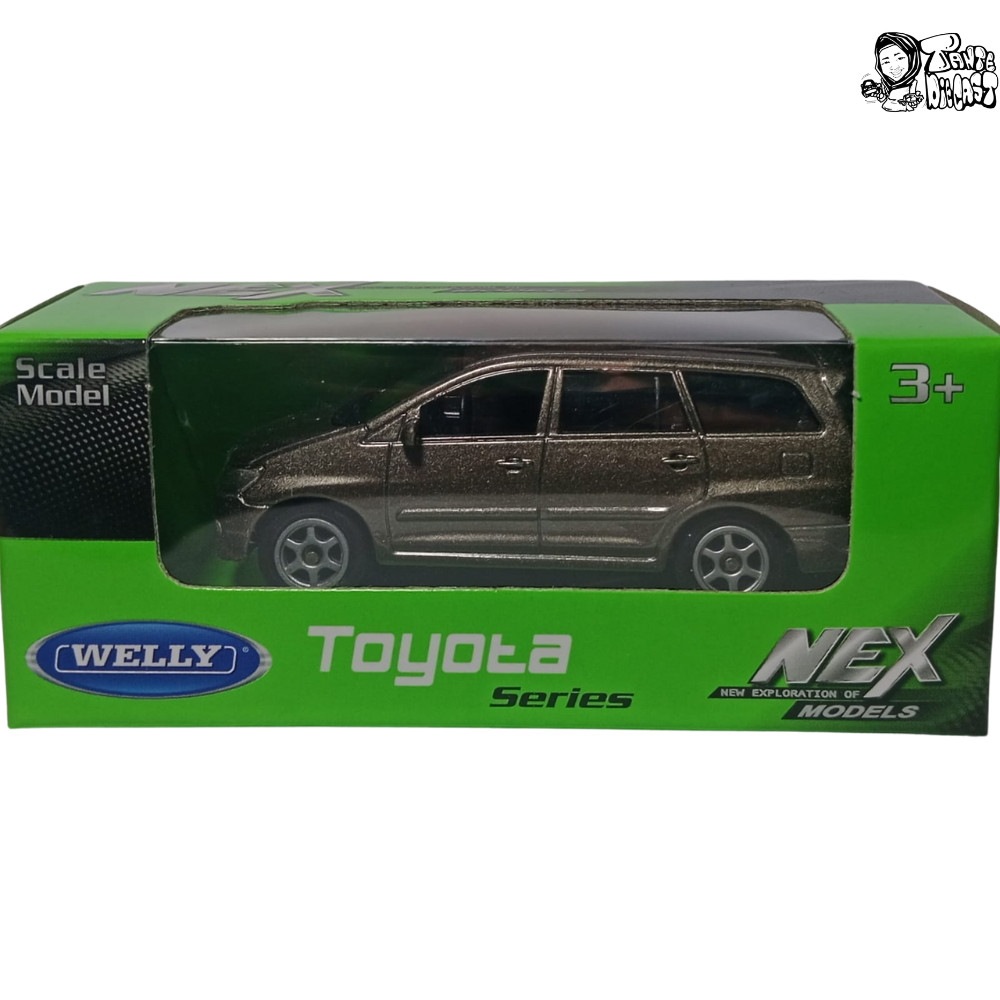 52329-SB | Welly Diecast miniscale Toyota Innova Silver Black